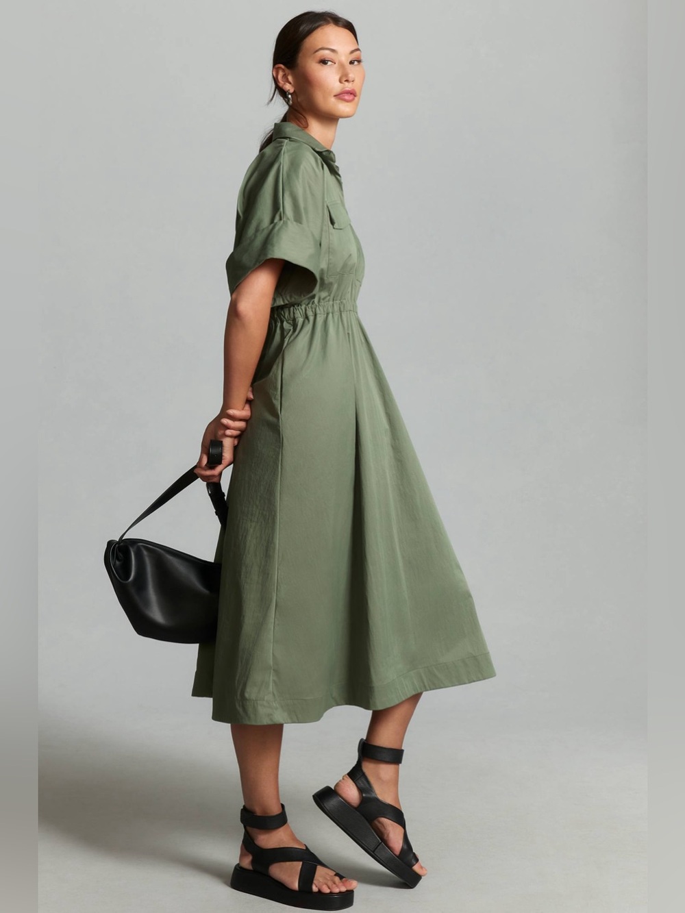 Anthropologie Maeve Utility Shirt Dress - Picture 4 of 4